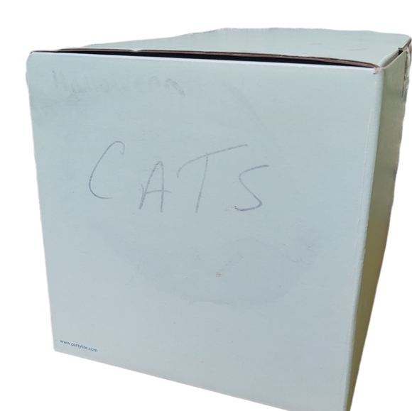 PartyLite Abracadandle Halloween Cats Tealight Candle Holder Ginger Orange Kitty - Picture 7 of 9